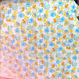 “A Little Bird Told Me” handmade baby blanket, like new!